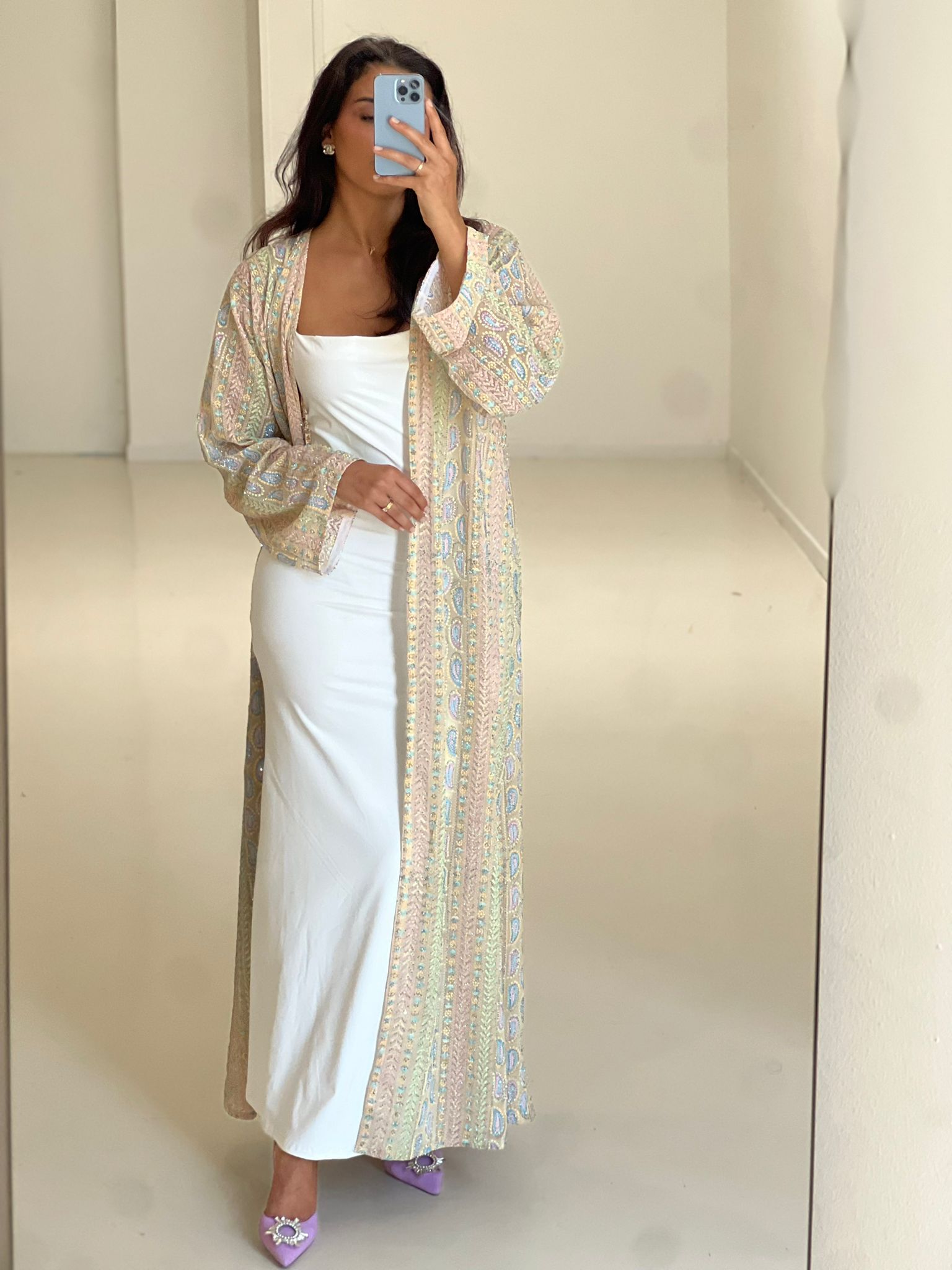 Kimono sari indien jaune