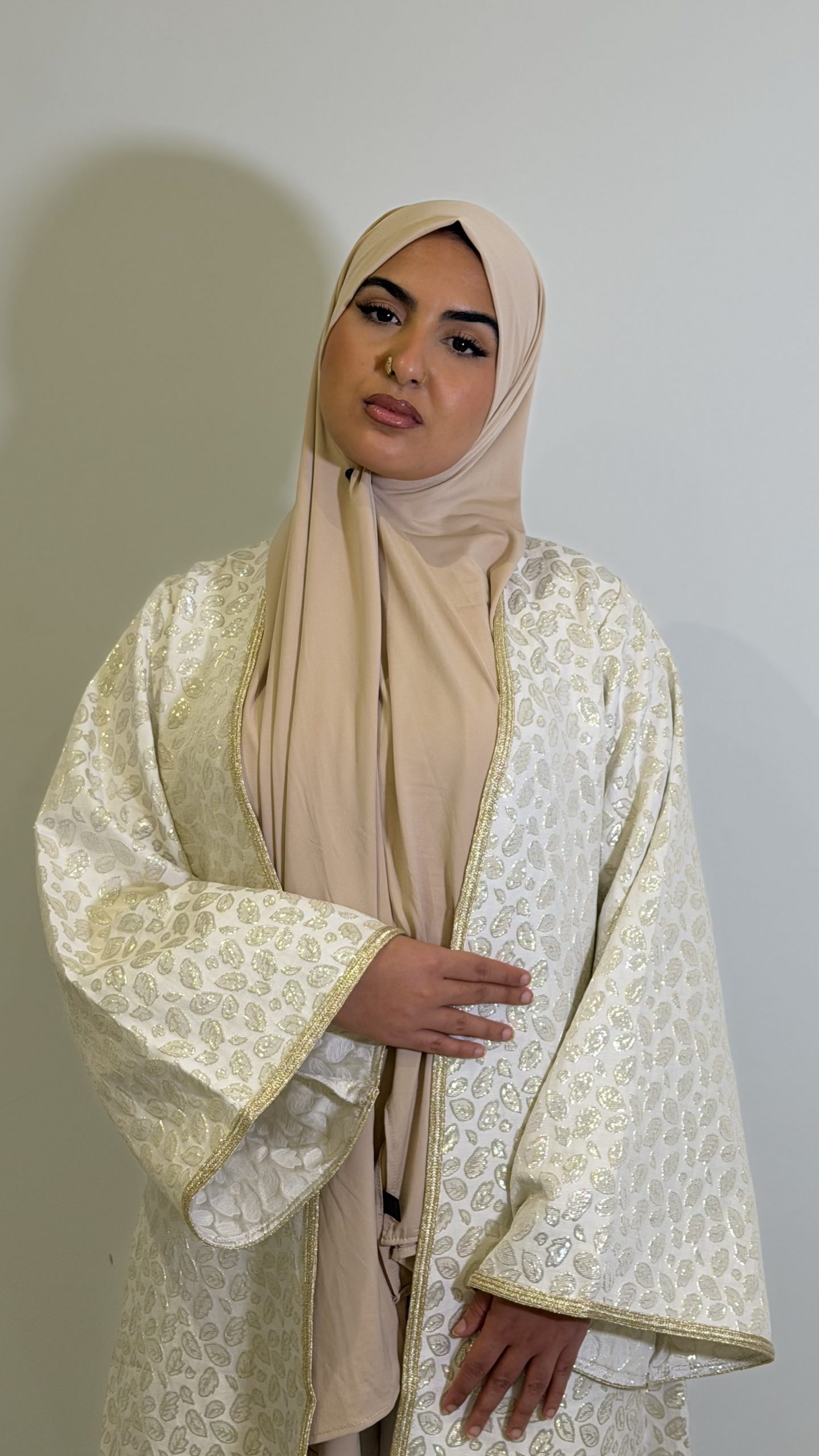 Kimono Brocade Ivoir & Or