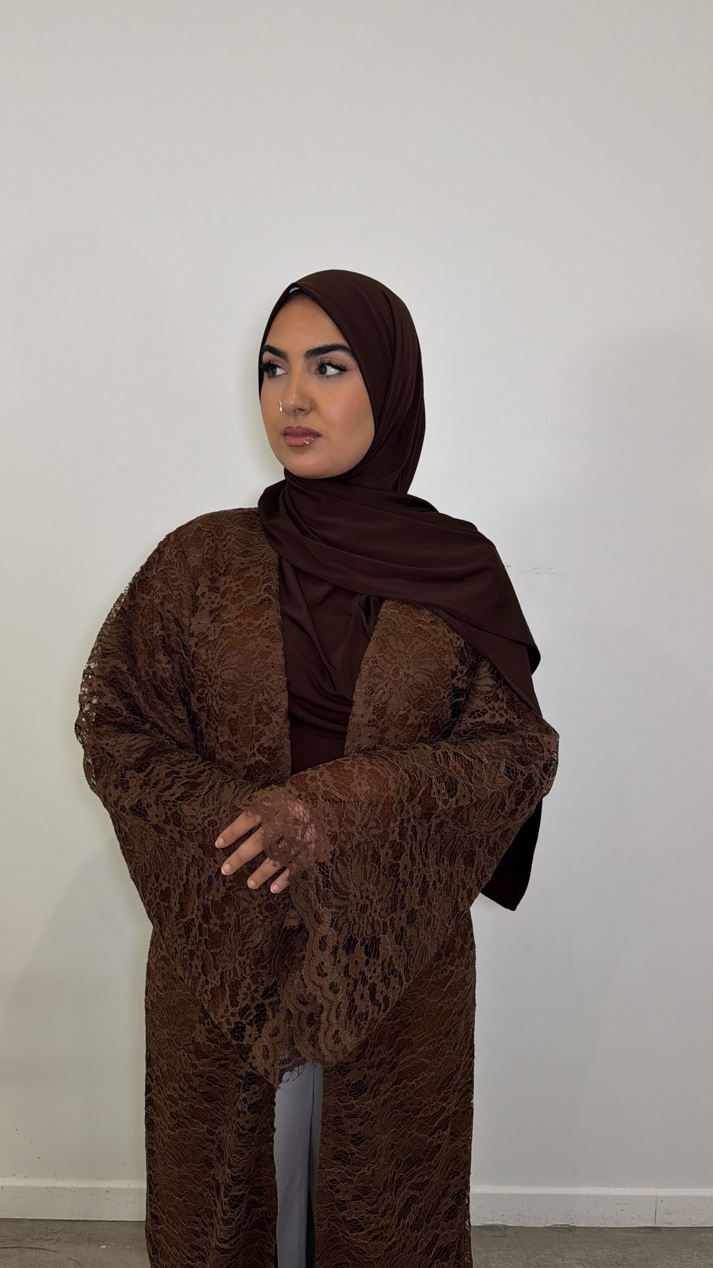 Kimono Lace Marron