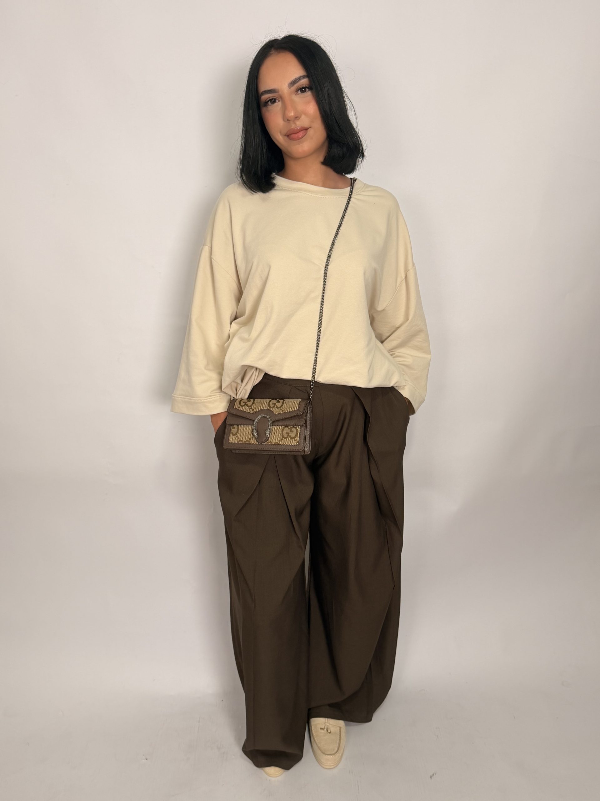 Pantalon à revers