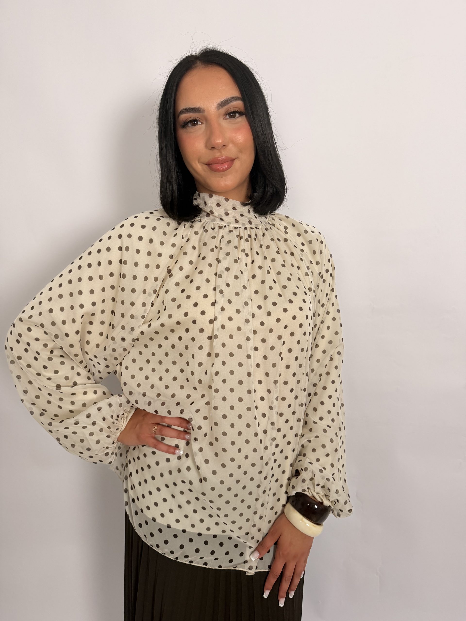 Blouse à pois