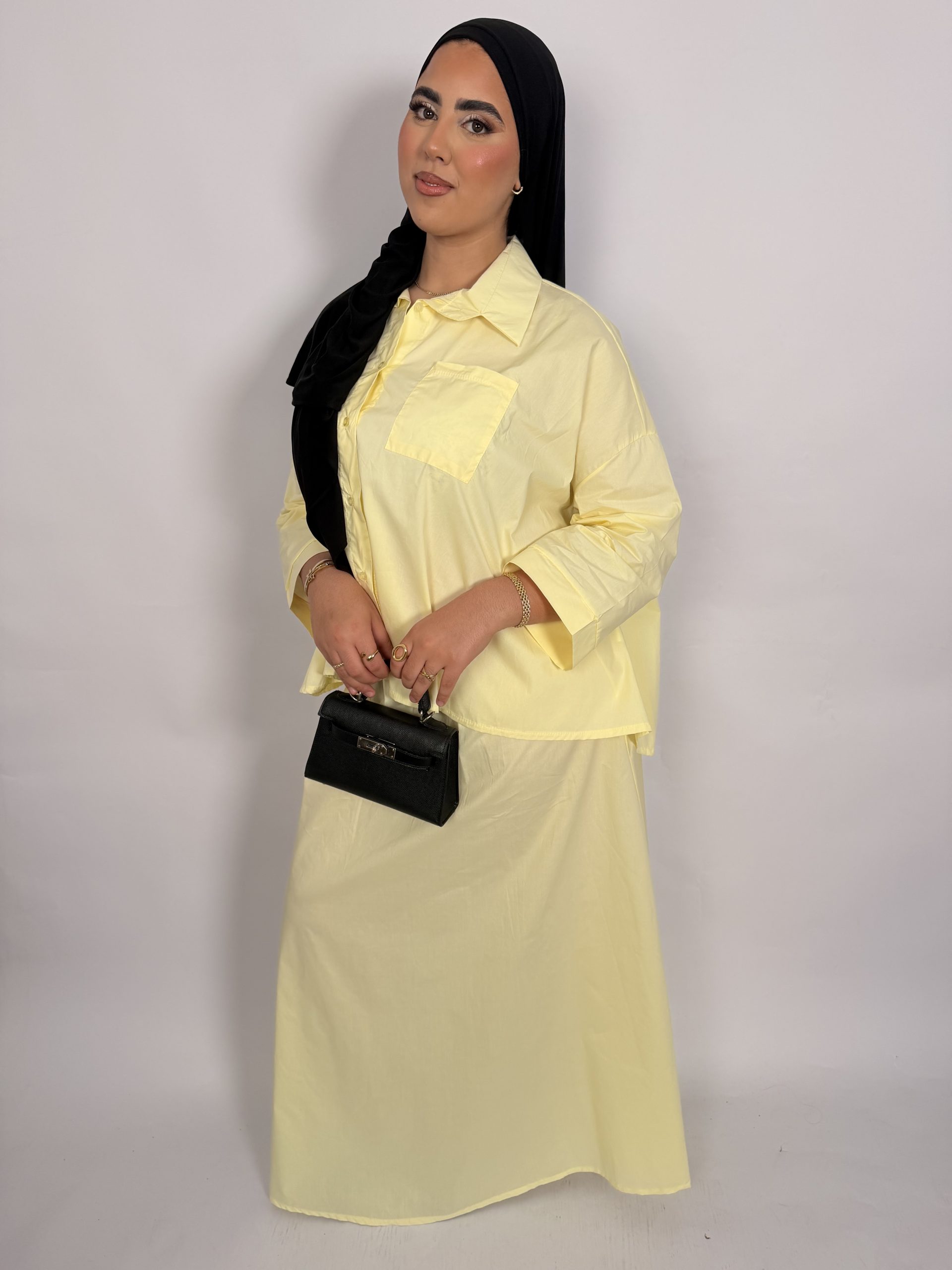 Ensemble chemise et jupe ample