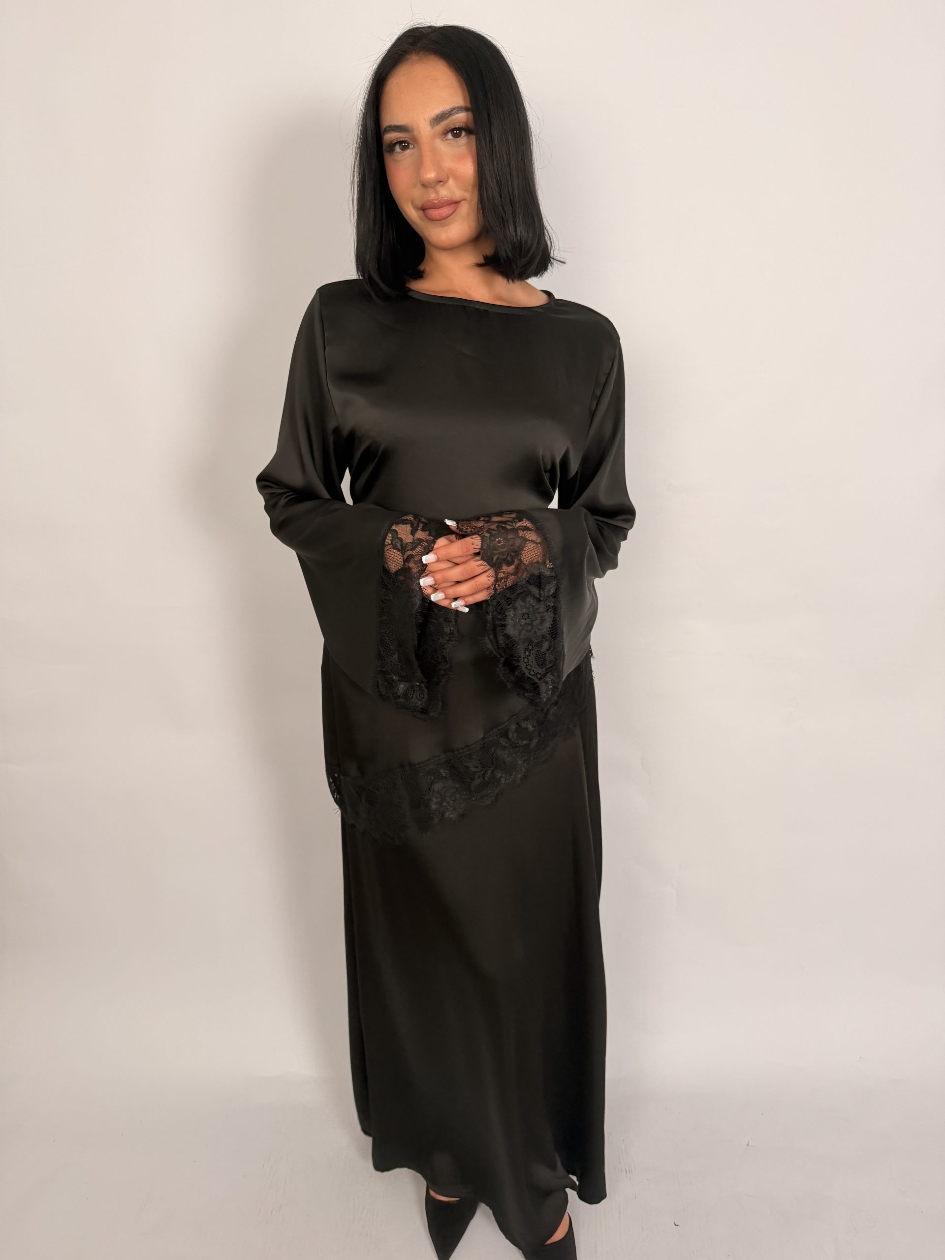 Ensemble en satin & dentelle