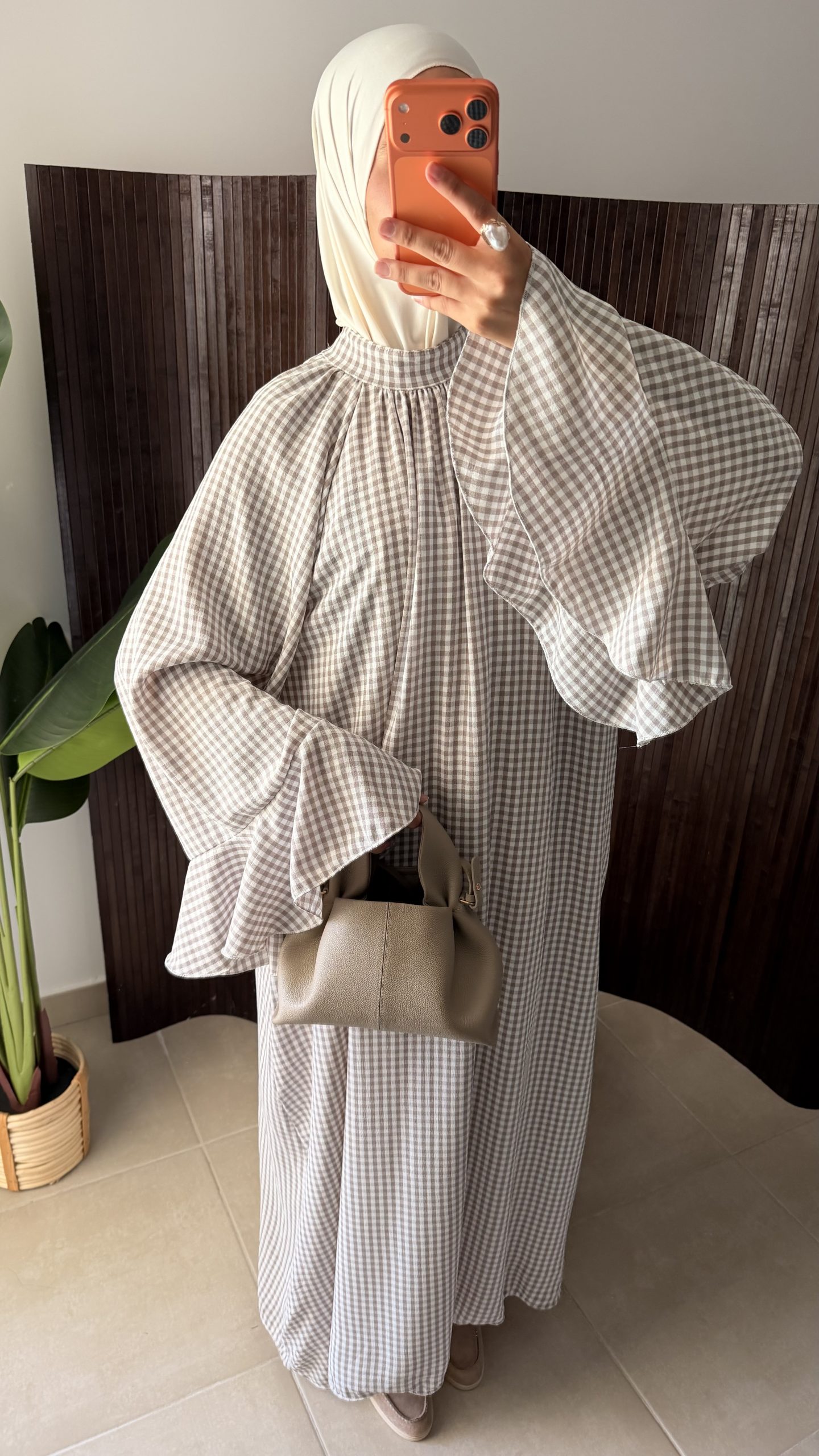 Robe vichy | Nude